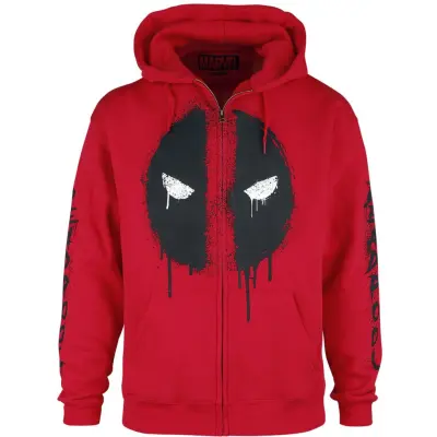 Deadpool - Marvel Luvjacka - Deadpool - Logo - S XXL - för Herr - röd