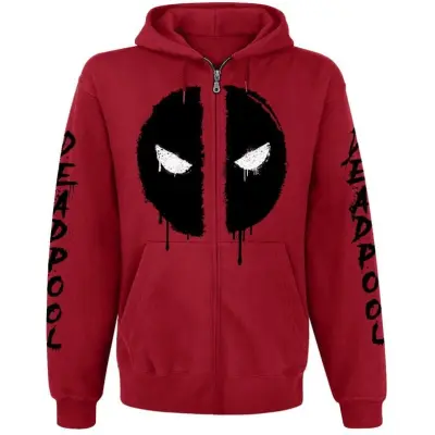 Deadpool - Marvel Luvjacka - Logo - S XXL - för Herr - röd