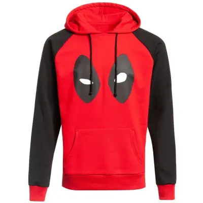 Deadpool - Marvel Luvtröja - Deadpool - Eyes - L XL - för Herr - röd/svart