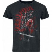 Deadpool - Marvel T-shirt - 3 - Deadpool - Chimichangas - S 3XL - för Herr - svart