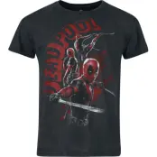 Deadpool - Marvel T-shirt - 3 - Deadpool - Chimichangas - S 3XL - för Herr - svart