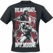 Deadpool - Marvel T-shirt - 3 - Deadpool & Volverine - L 3XL - för Herr - svart