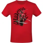 Deadpool - Marvel T-shirt - 3 - Katanas - S XL - för Herr - röd