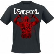 Deadpool - Marvel T-shirt - 3 - Merc Splatter - M XXL - för Herr - svart