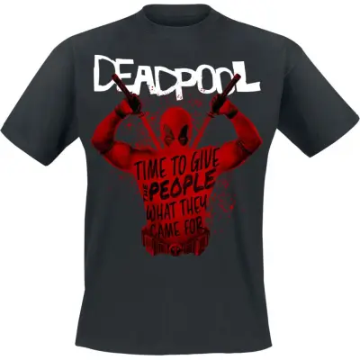 Deadpool - Marvel T-shirt - 3 - Merc Splatter - S XL - för Herr - svart