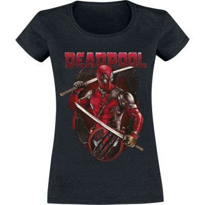 Deadpool - Marvel T-shirt - 3 - Ready For Deadpool - S XL - för Dam - svart