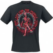 Deadpool - Marvel T-shirt - Aim For The Middle - XL XXL - för Herr - svart