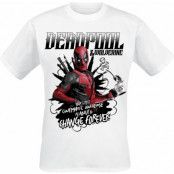 Deadpool - Marvel T-shirt - Change Forever - S XXL - för Herr - vit