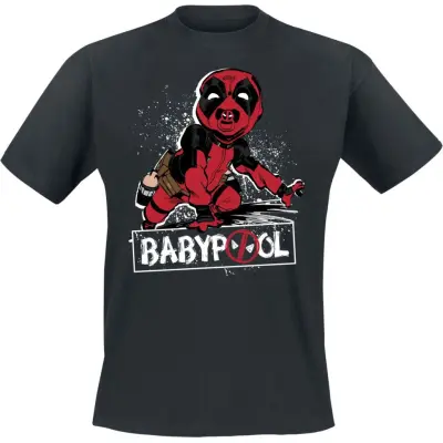 Deadpool - Marvel T-shirt - Deadpool And Wolverine - Babypool - M XL - för Herr - svart