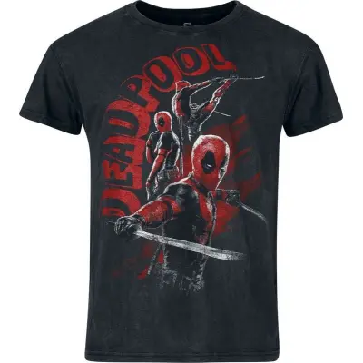 Deadpool - Marvel T-shirt - Deadpool And Wolverine - Chimichangas - S 3XL - för Herr - svart