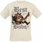 Deadpool - Marvel T-shirt - Deadpool & Wolverine - Best Bubs - S XXL - för Herr - creme