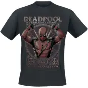Deadpool - Marvel T-shirt - Maximum Effort - S XXL - för Herr - svart
