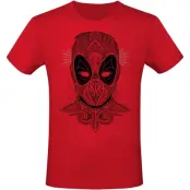 Deadpool - Marvel T-shirt - Ornamental - M L - för Herr - röd