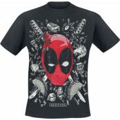 Deadpool - Marvel T-shirt - Weird World - M 3XL - för Herr - svart