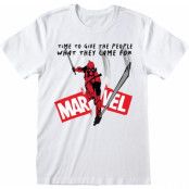 Deadpool - Marvel T-shirt - What They Came For - S M - för Herr - vit