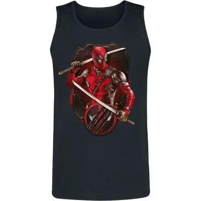 Deadpool - Marvel Topp - Deadpool & Wolverine - Ready To Fight - S XXL - för Herr - svart