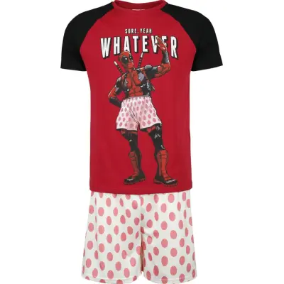 Deadpool Pyjamas - Sure, Yeah - Whatever - L XXL - för Herr - flerfärgad
