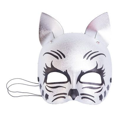 Ögonmask Katt Silver - One size