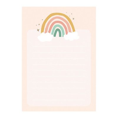 Anteckningsblock Regnbåge
