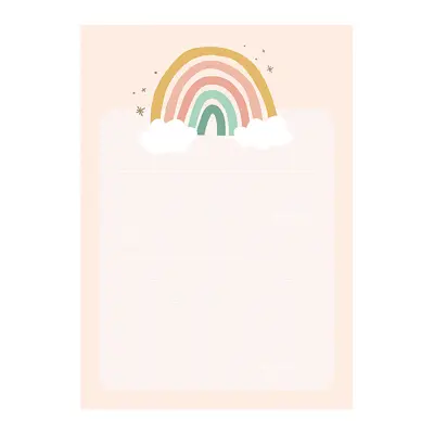 Anteckningsblock Regnbåge
