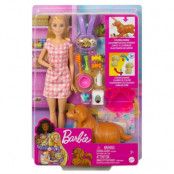 Barbie Nyfödda Valpar Lekset med docka