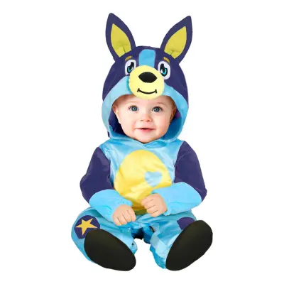 Blå Hund Bebis Maskeraddräkt - 12-18 mån