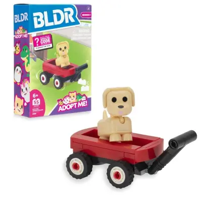 BLDR Adopt Me! Byggset Dog&Red Wagon Stroller - Roblox -  Leksaksaffären