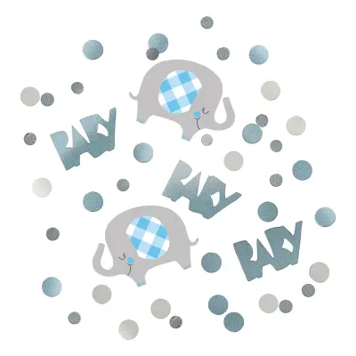 Bordskonfetti Blå Baby Shower