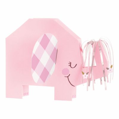 Bordspjäs Rosa Elefant Baby Shower