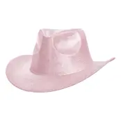 Cowboyhatt Skimrande Rosa - One size