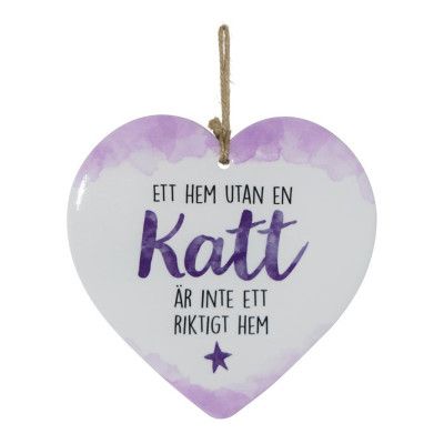 Dekorationshjärta Katt