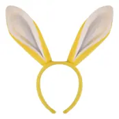 Diadem Kaninöron Gula - One size