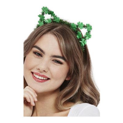 Diadem St Patricks Day Katt Grön - One size