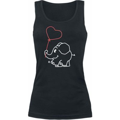 Die Sendung mit der Maus Topp - Elefant - S 3XL - för Dam - svart