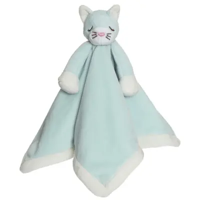 Diinglisar Snuttefilt Katt Babyblå - Teddykompaniet -  Leksaksaffären