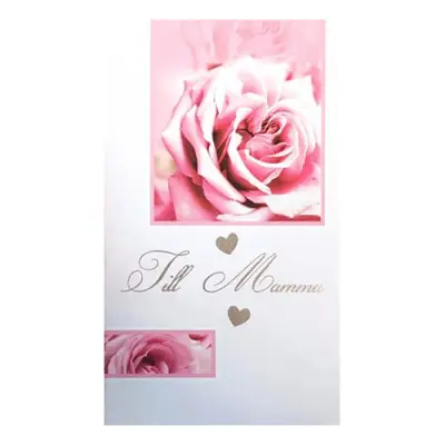 Dubbelkort Till Mamma Rosa Ros