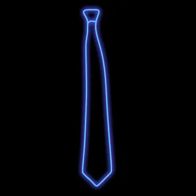 El Wire LED Slips - Blå