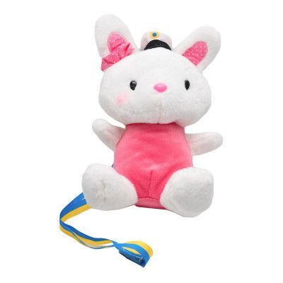 Examensmaskot Rosa Kanin med Studentmössa