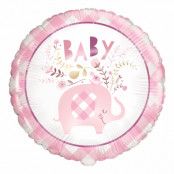 Folieballong Baby Elefant Rosa