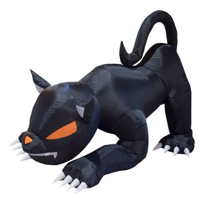 Gigantisk Halloween Katt Uppblåsbar