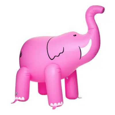 Gigantisk Vattenspridare Elefant - Rosa