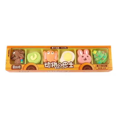 GLQ Marshmallow Forest Animals in Bus - 80 g