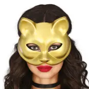 Guldfärgad Kattmask - One size