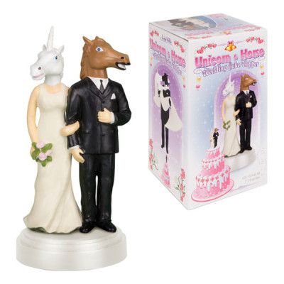 Häst & Enhörning Tårtprydnad