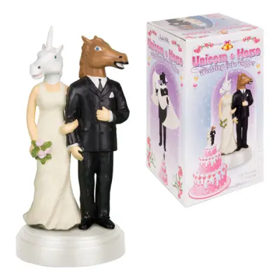 Häst & Enhörning Tårtprydnad