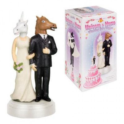 Häst & Enhörning Tårtprydnad