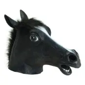 Hästmask Svart - One size