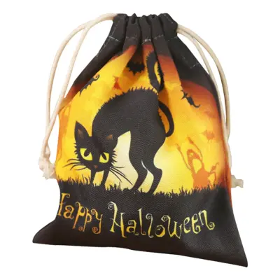 Halloween Godispåse i Tyg - Katt