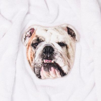 Handduk Hundansikte - Bulldog