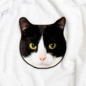 Handdukar Katt Ansikte, Svart & Vit